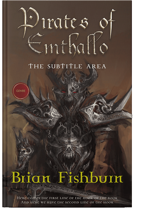 Front view of English Walnut #3029 - Premade Apocalyptica Book Cover