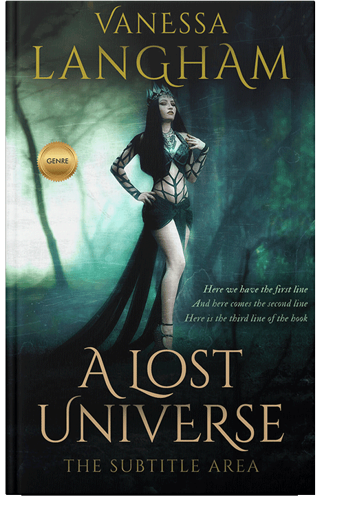 Front view of Pale Leaf #3036 - Premade Fantasy Book Cover