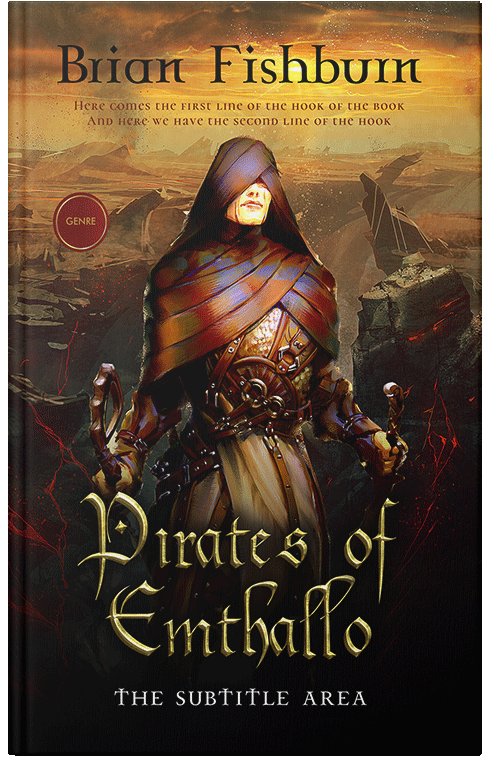 Front view of Tussock #3037 - Premade Fantasy Book Cover