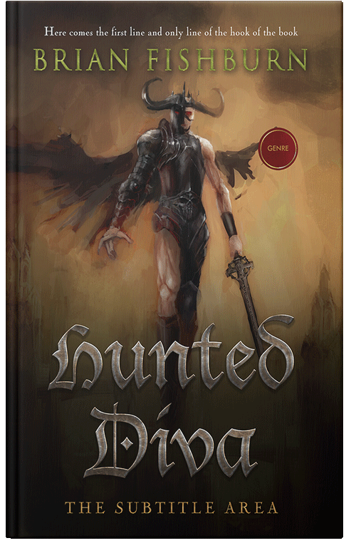 Front view of Eternity #3043 - Premade Fantasy Book Cover