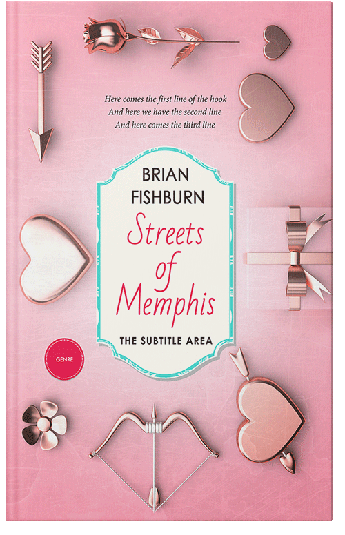 Front view of Azalea #3057 - Premade Romance Book Cover