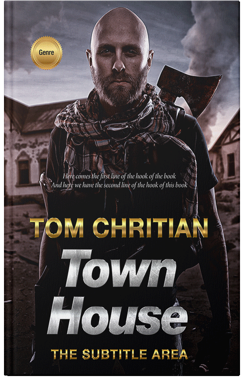 Front view of Malta #3060 - Premade Apocalyptica Book Cover