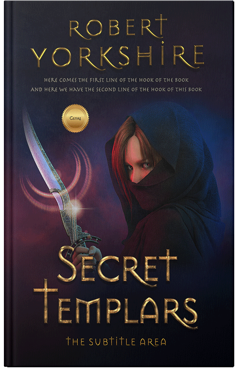 Front view of Premade Fantasy Book Cover - Ebony