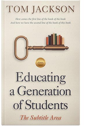 Pre Made Book Cover Ecru White