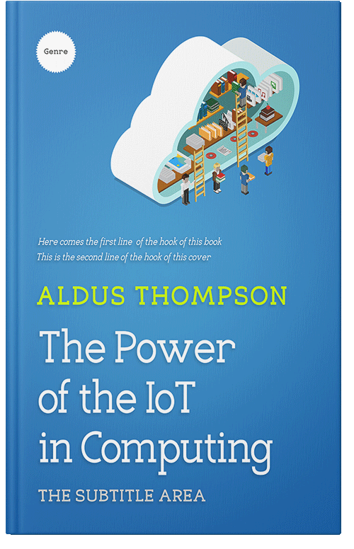 Front view of Boston Blue #3100 - Premade Business Book Cover