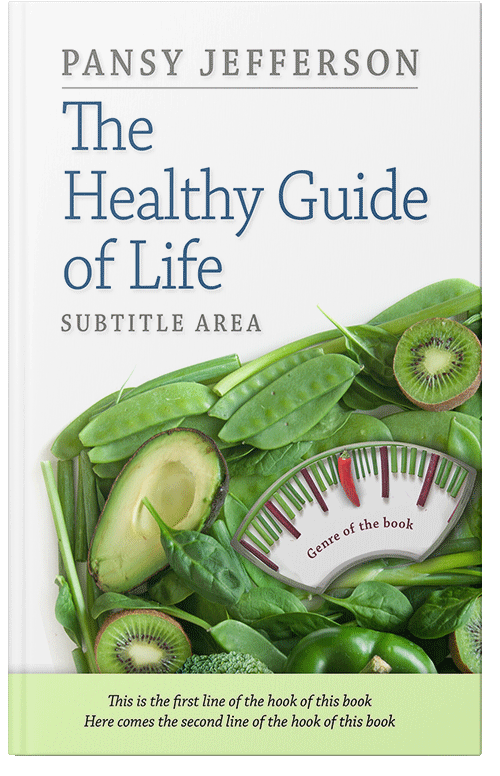 Front view of Beryl Green #3132 - Premade Health & Mind & Body Book Cover