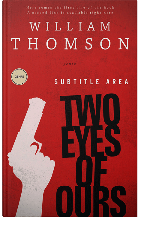 Front view of Milano Red #3178 - Premade Mystery & Thriller & Suspense Book Cover