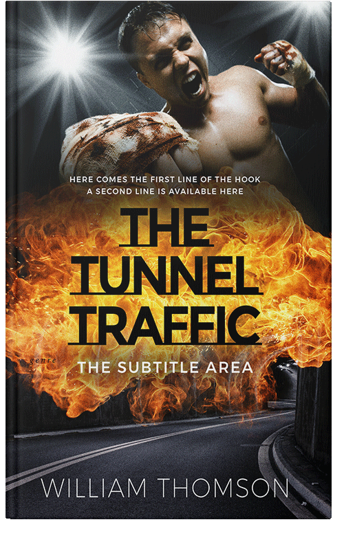 Front view of Premade Action & Adventure Book Cover - Di Serria