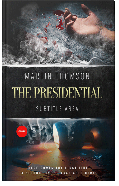 Front view of Premade Mystery & Thriller & Suspense Book Cover - Shark