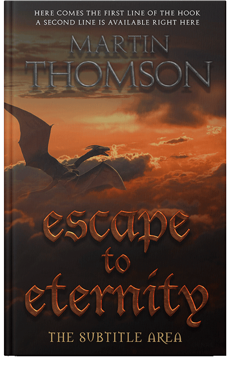 Front view of Eclipse #3185 - Premade Fantasy Book Cover