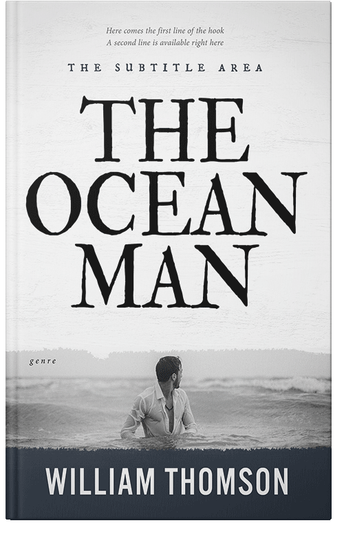 Front view of Premade Mystery & Thriller & Suspense Book Cover - Shark