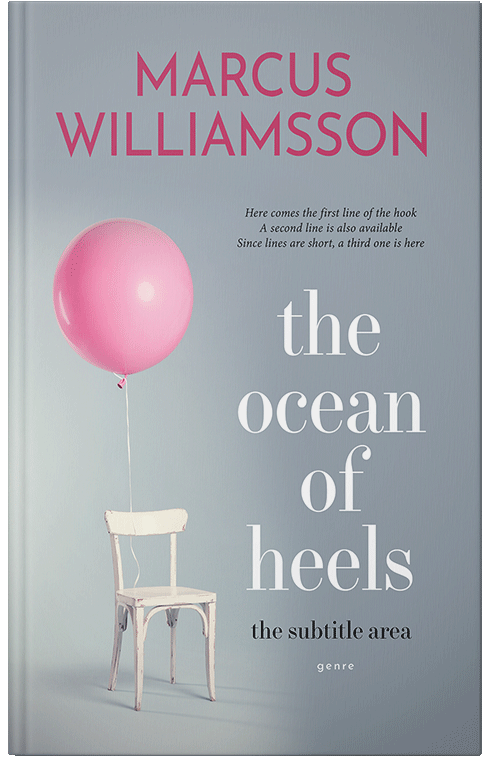 Front view of Hit Gray #3198 - Premade Romance Book Cover