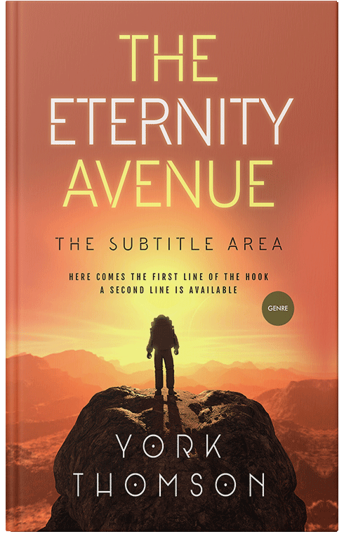 Front view of Raw Sienna #3207 - Premade Science Fiction Book Cover