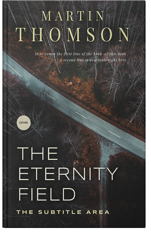 Front view of Premade Nature Book Cover - Dune