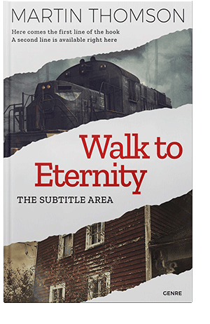 Pre Made Book Cover Quill Gray