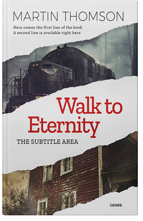 Front view of Premade Mystery & Thriller & Suspense Book Cover - Quill Gray