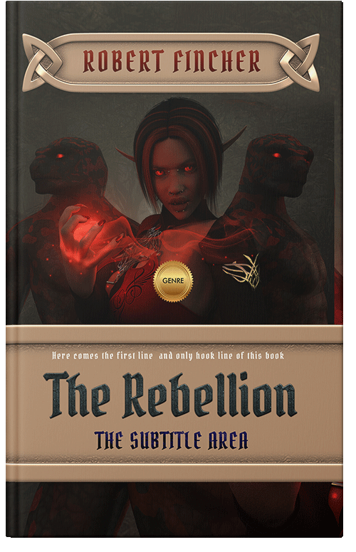 Front view of Premade Fantasy Book Cover - Eclipse