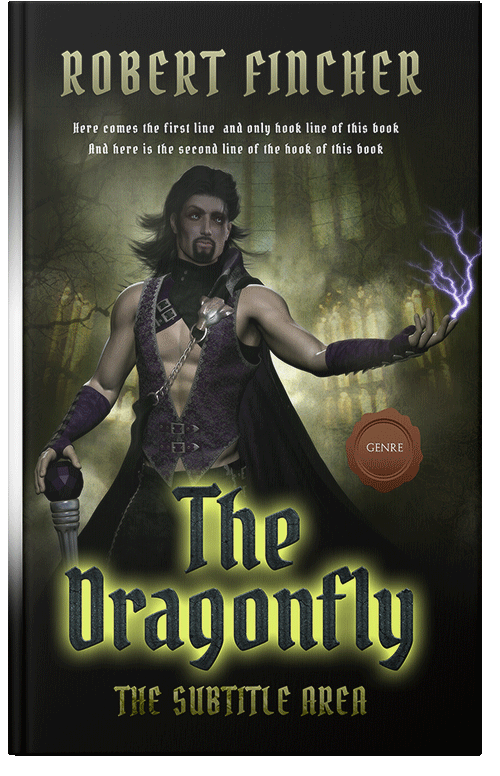Front view of Premade Fantasy Book Cover - Rangoon Green