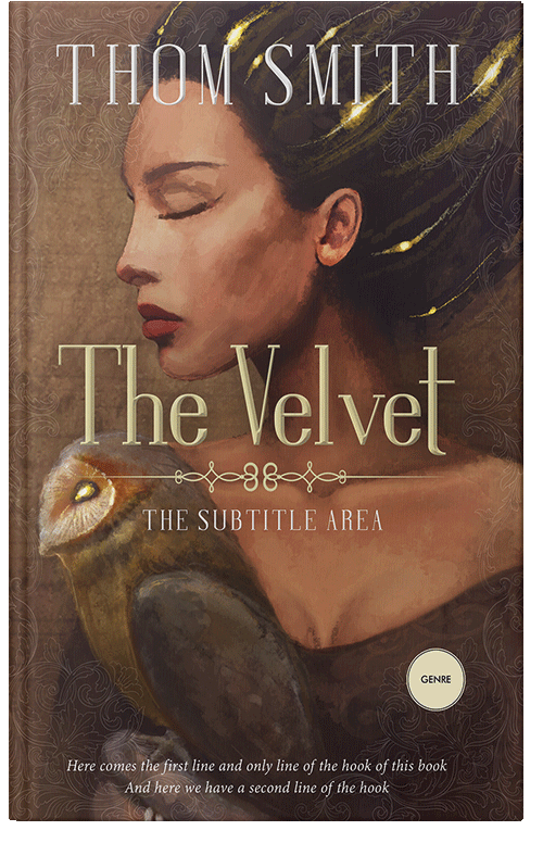 Front view of Quincy #3242 - Premade Romance Book Cover