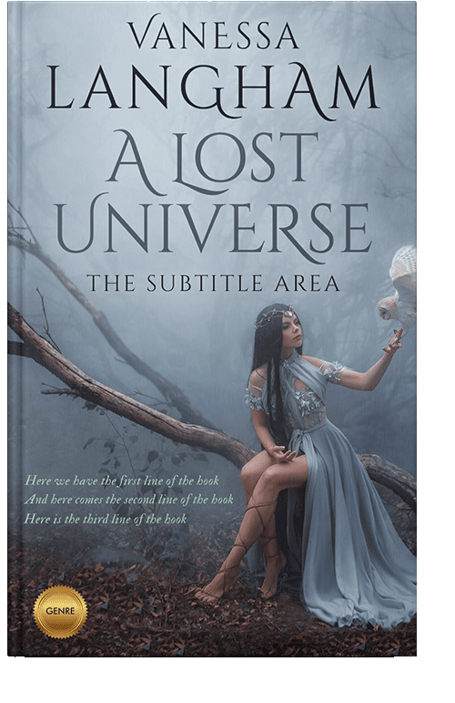 Front view of Regent Gray #3277 - Premade Fantasy Book Cover