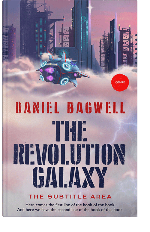 Front view of Maverick #3280 - Premade Science Fiction Book Cover