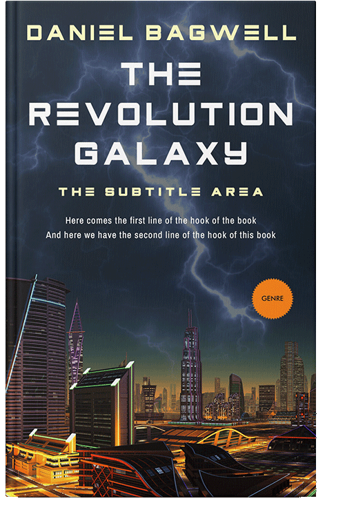 Front view of Ebony Clay #3282 - Premade Apocalyptica Book Cover