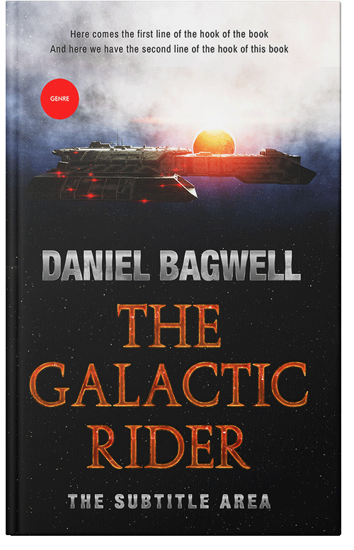 Front view of Cod Gray #3284 - Premade Science Fiction Book Cover