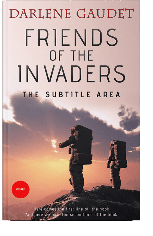 Front view of Almond #3289 - Premade Science Fiction Book Cover