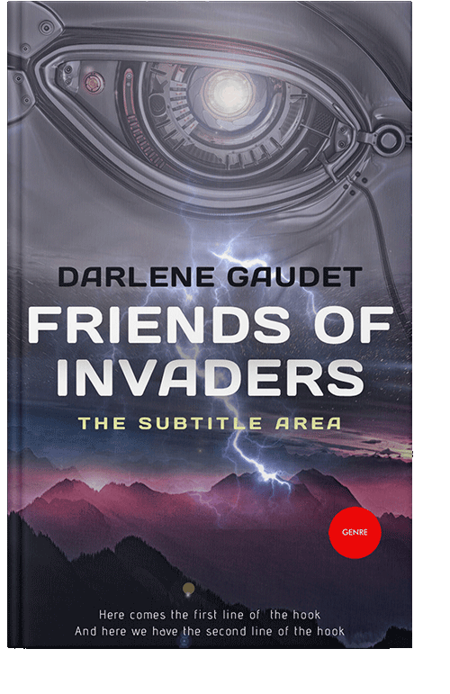 Front view of Scarpa Flow #3290 - Premade Science Fiction Book Cover