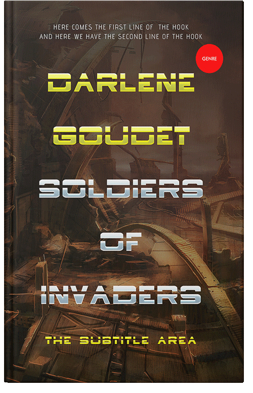 Front view of Black Marlin #3294 - Premade Apocalyptica Book Cover