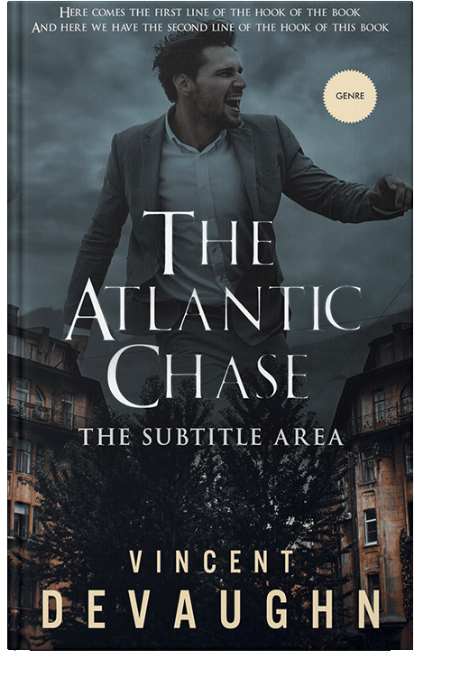 Front view of Shark #3296 - Premade Romance Book Cover