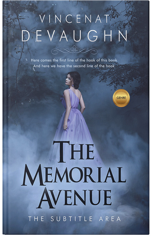 Front view of Premade Romance Book Cover - Fiord