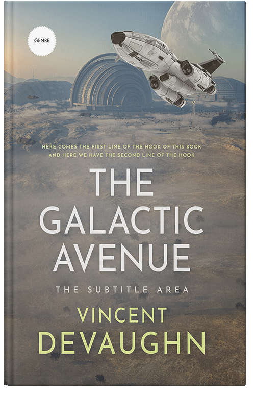 Front view of Friar Gray #3307 - Premade Science Fiction Book Cover