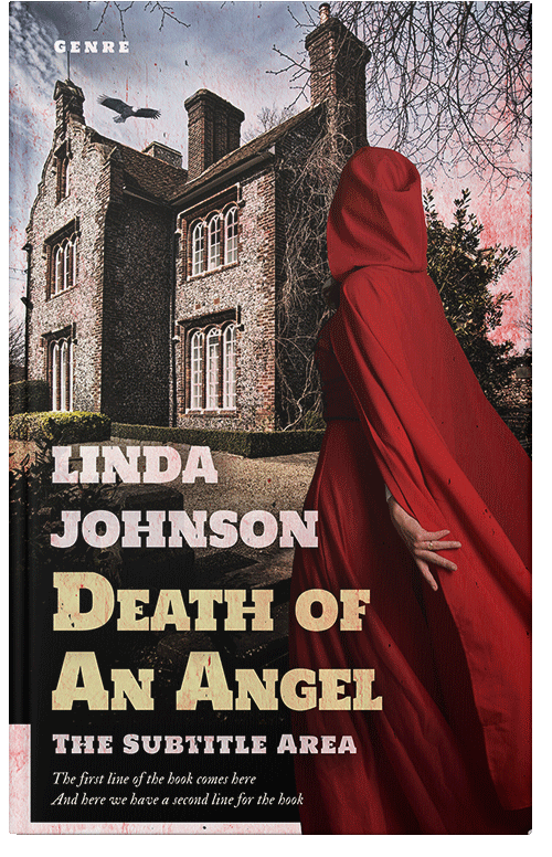 Front view of Cavern Pink #3316 - Premade Fantasy Book Cover