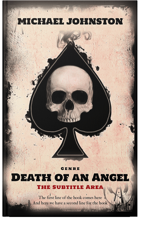 Front view of Almond #3321 - Premade Horror Book Cover