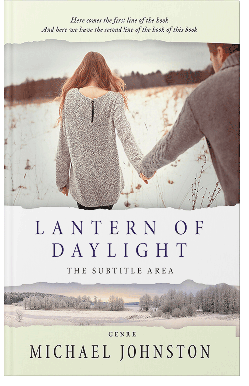 Front view of Premade Romance Book Cover - Satin Linen