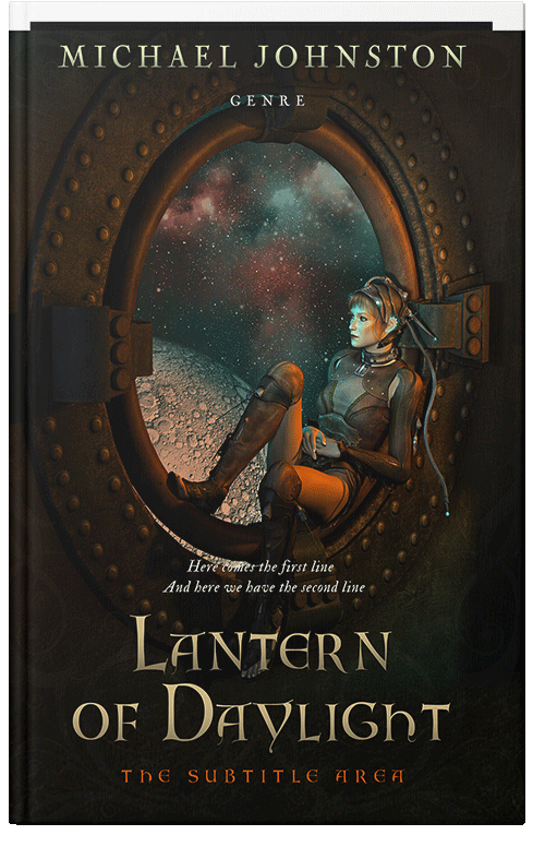 Front view of Premade Fantasy Book Cover - Oil