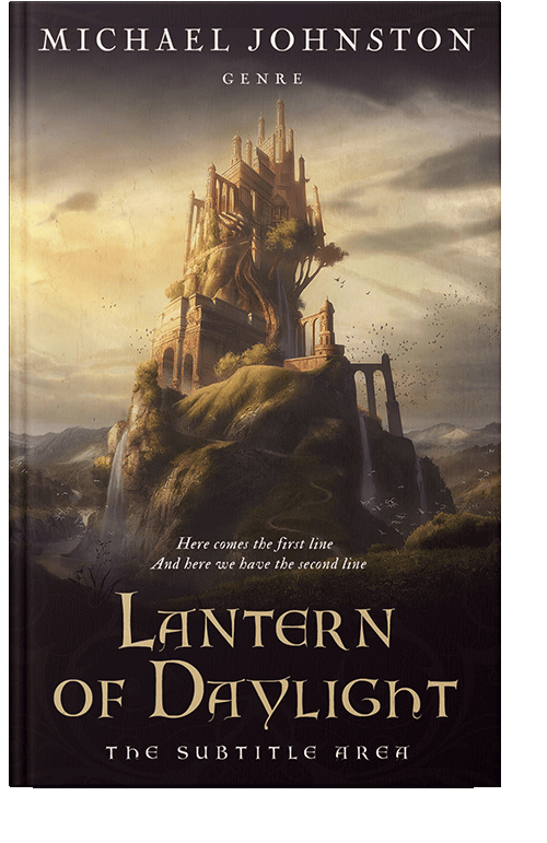 Front view of Straw #3338 - Premade Fantasy Book Cover