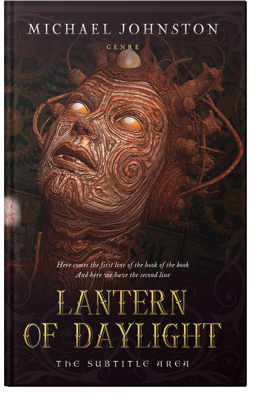 Front view of Coffee Bean #3341 - Premade Science Fiction Book Cover