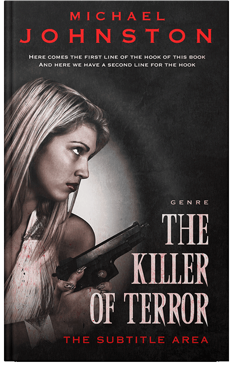 Front view of Clam Shell #3354 - Premade Mystery & Thriller & Suspense Book Cover