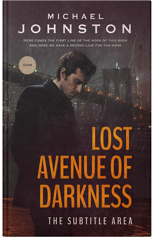 Front view of Premade Mystery & Thriller & Suspense Book Cover - Cocoa Brown