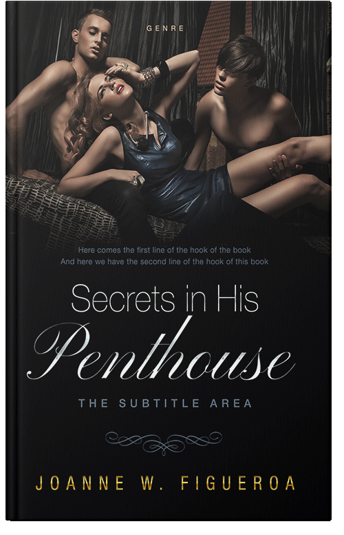 Front view of Cod Gray #3370 - Premade Erotica Book Cover