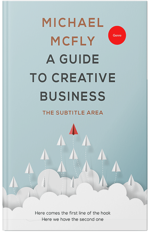 Front view of Nebula #3411 - Premade Business Book Cover