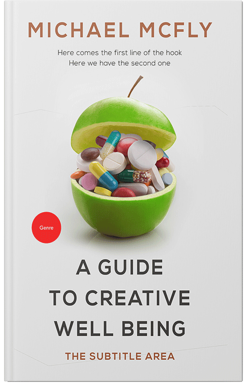 Front view of Premade Health & Mind & Body Book Cover - Desert Storm