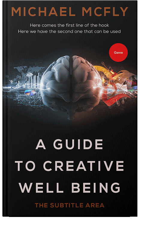 Front view of Old Rose #3414 - Premade Abstract Book Cover