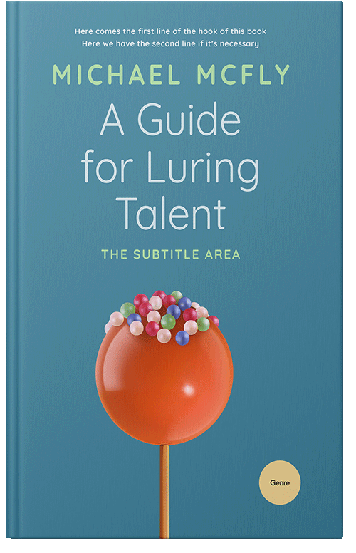 Front view of Steel Blue #3424 - Premade Cookbooks & Food & Wine Book Cover