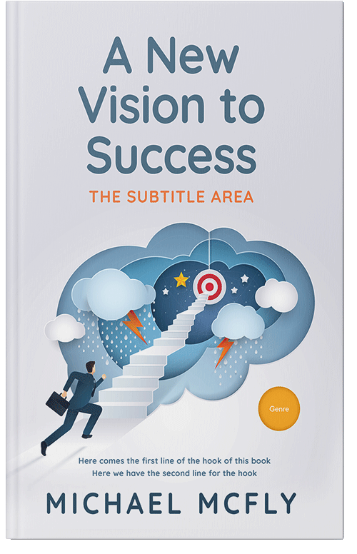 Front view of Premade Self-Improvement & Self-Help Book Cover - Athens Gray