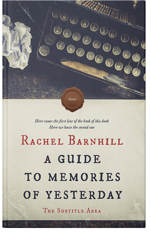 Front view of Premade Business Book Cover - Satin Linen