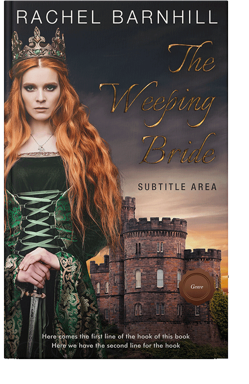 Front view of Tan #3450 - Premade Fantasy Book Cover