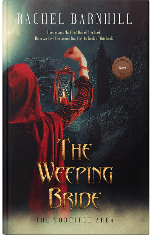 Front view of Premade Mystery & Thriller & Suspense Book Cover - Antique Brass